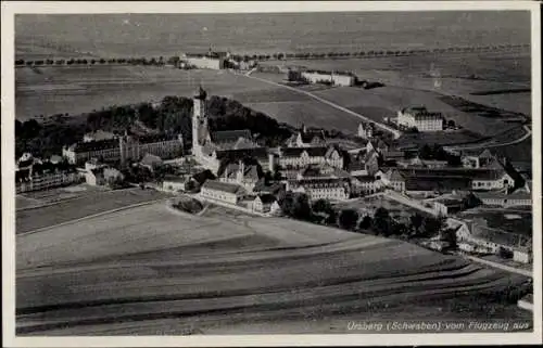 Ak Ursberg in Schwaben, Fliegeraufnahme