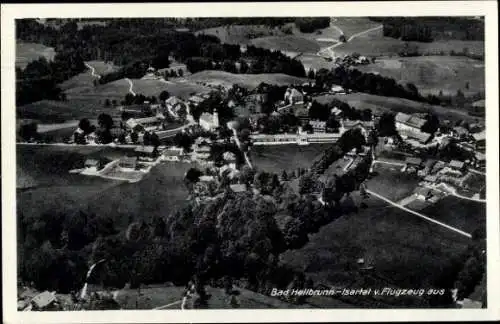 Ak Bad Heilbrunn in Oberbayern, Isartal, Luftaufnahme