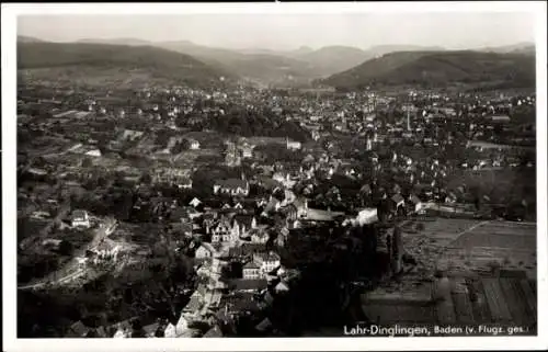 Ak Dinglingen Lahr im Schwarzwald, Fliegeraufnahme