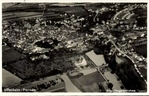 Ak Uffenheim in Mittelfranken, Fliegeraufnahme