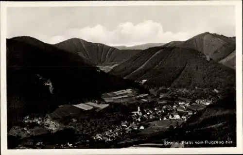 Ak Rinnthal an der Weinstraße, Fliegeraufnahme