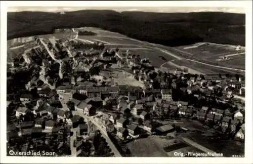 Ak Quierschied im Saarland, Totalansicht, Fliegeraufnahme