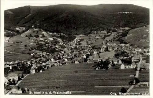 Ak Sankt Martin in der Pfalz, Fliegeraufnahme