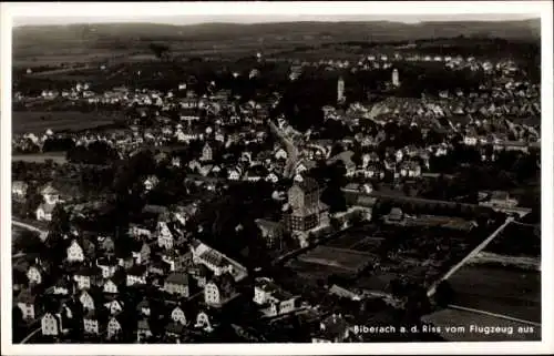 Ak Biberach im Schwarzwald Baden, Fliegeraufnahme