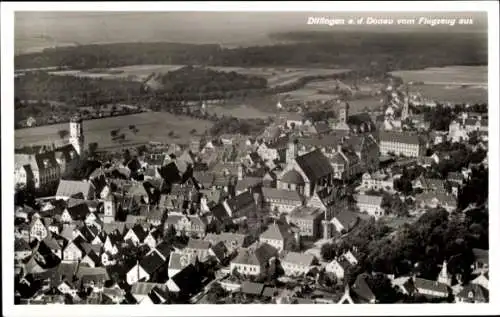 Ak Dillingen an der Donau, Fliegeraufnahme