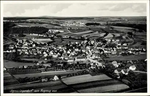 Ak Sigmaringendorf bei Sigmaringen, Fliegeraufnahme