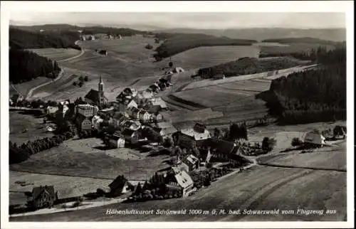 Ak Schönwald im Schwarzwald Baden Württemberg, Fliegeraufnahme