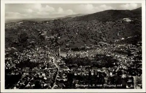 Ak Ihringen am Kaiserstuhl, Fliegeraufnahme