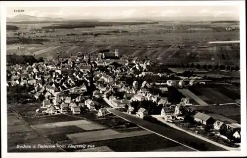 Ak Bad Buchau am Federsee Oberschwaben, Fliegeraufnahme