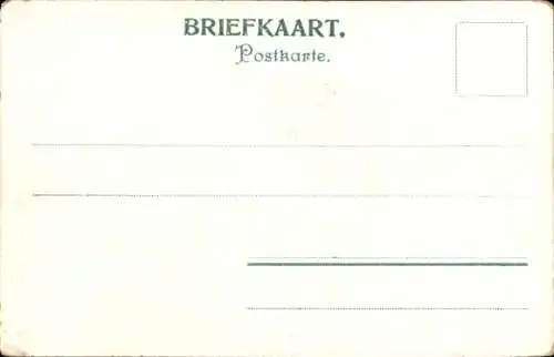 Litho Frau in Tracht, Haus, Berg, Tirol