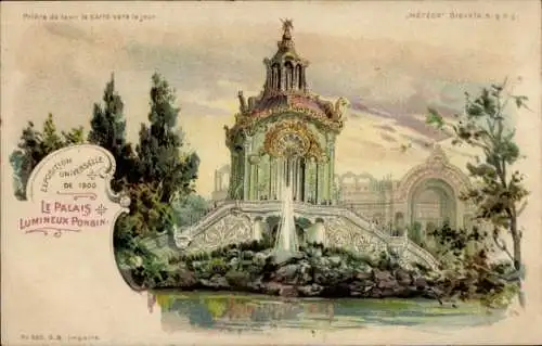 Halt gegen das Licht Litho Paris, Exposition Universelle de 1900, Le Palais, Lumineux Ponsin