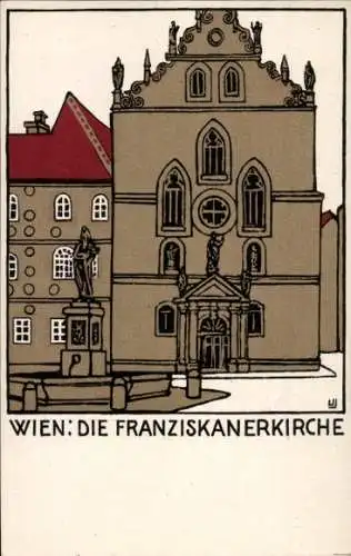 Künstler Ak Urban Janke, Wien, Franziskanerkirche