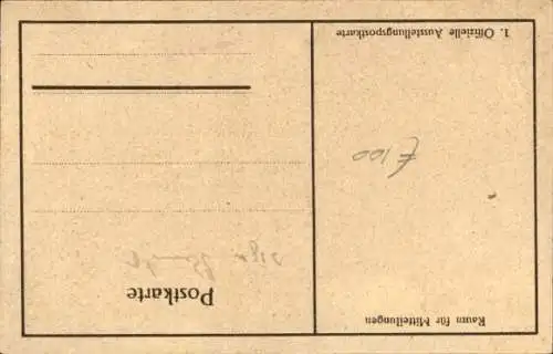 Künstler Ak Alw. Freund Beliani Lpzg., Magdeburg 1922, MIAMA, Ausstellung des Wiederaufbaus