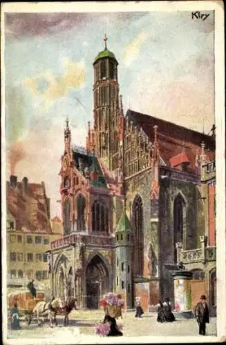 Künstler Ak Kley, Heinrich, Nürnberg, Frauenkirche