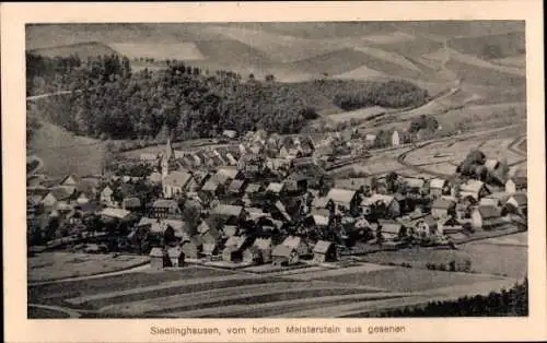 Ak Siedlinghausen Winterberg im Sauerland, Blick von hohen Meisterstein