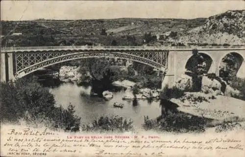 Ak Beziers Hérault, Le Pont de Reals