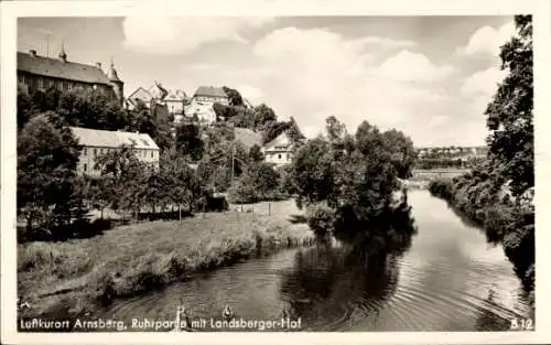 Ak Arnsberg im Sauerland Westfalen, Ruhr, Teilansicht, Landsberger-Hof