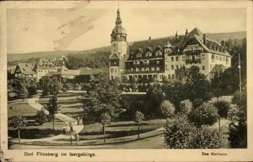 Ak Świeradów Zdrój Bad Flinsberg Schlesien, Kurhaus