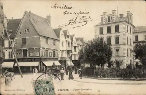 Ak Bourges Cher, Place Gordaine