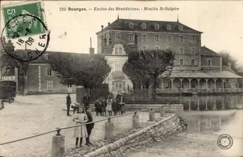 Ak Bourges Cher, Enclos des Benedictins, Moulin Saint-Sulpice