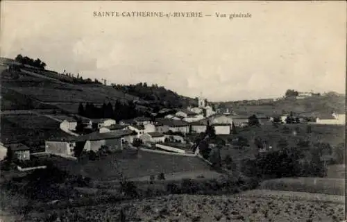 Ak Sainte Catherine sur Riverie Rhône, Gesamtansicht