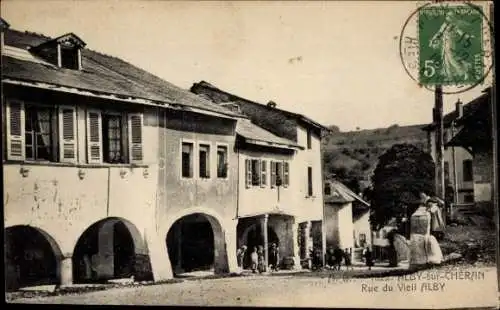 Ak Alby sur Cheran Haute-Savoie, Rue du Vieil