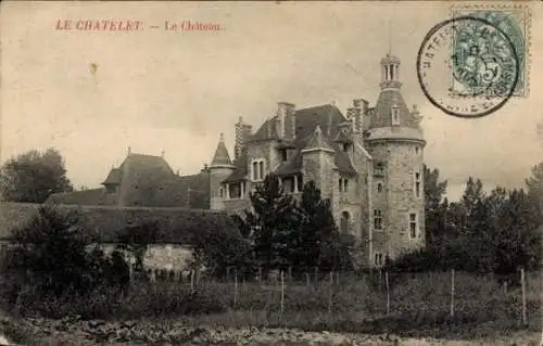 Ak Le Chatelet in Brie Seine et Marne, Schloss