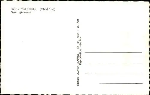Ak Polignac Haute Loire, Panorama