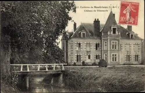 Ak Montrieux Loir et Cher, Chateau de Villeneuve