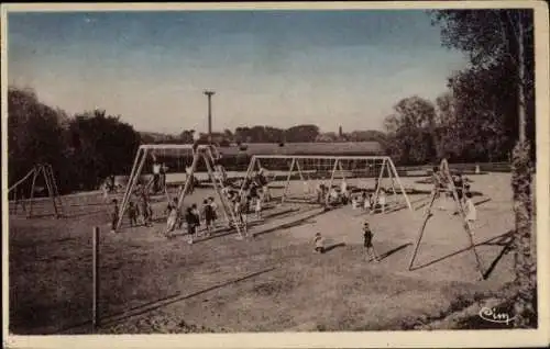 Ak Saint Aignan sur Cher Loir et Cher, Der Strand, Die Spiele