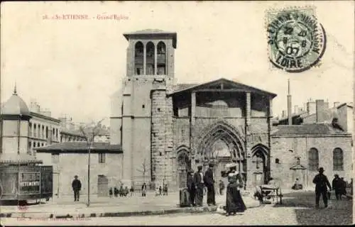 Ak Saint Étienne Loire, Grand’Eglise