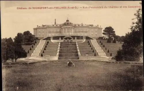 Ak Rochefort en Yvelines, Schloss, Cascades