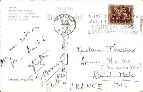 Ak Porto Portugal, Avenida dos Aliados