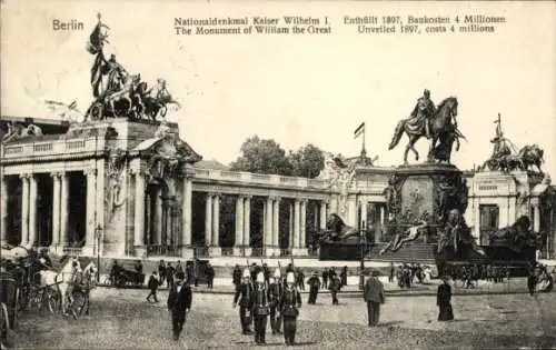 Ak Berlin Mitte, Nationaldenkmal Kaiser Wilhelm I.