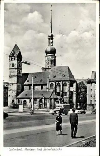 Ak Dortmund im Ruhrgebiet, Marien- und Reinoldikirche