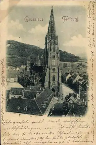 Ak Freiburg im Breisgau, Kirche