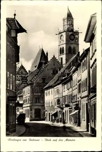 Ak Überlingen am Bodensee, Blick auf das Münster