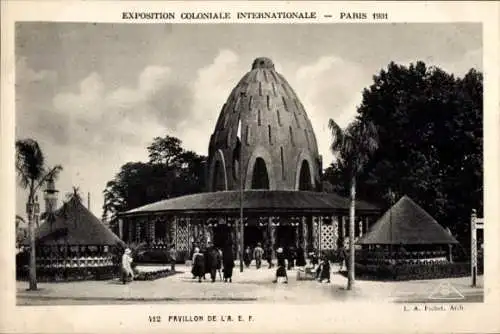 Ak Paris, Internationale Kolonialausstellung 1931, Französischer Pavillon für Äquatorialafrika