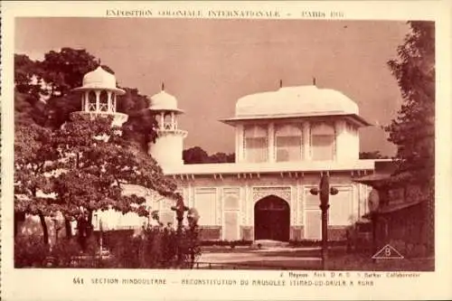 Ak Paris, Kolonialausstellung 1931, Sektion Hindustan