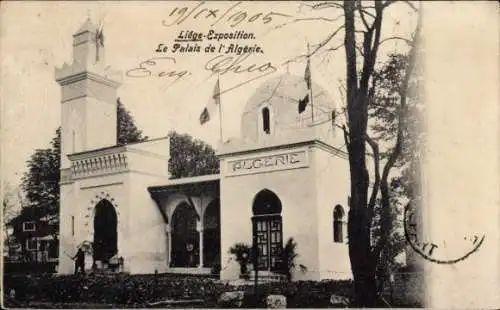 Ak Lüttich Belgien, Algerischer Pavillon