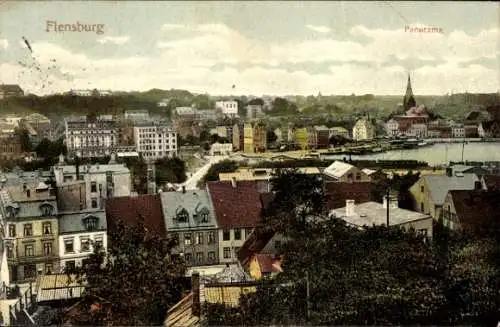 Ak Flensburg in Schleswig Holstein, Gesamtansicht