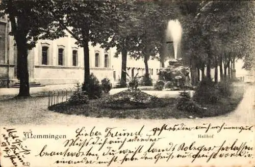 Ak Memmingen in Schwaben, Hallhof