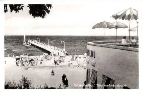 Ak Ostseebad Timmendorfer Strand, Strand, Seebrücke