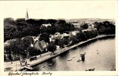 Ak Ostseebad Borby Eckernförde, Ufer, Kirche