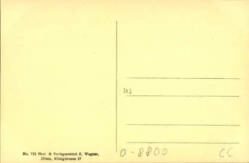 Ak Zittau in Sachsen, Blumenuhr