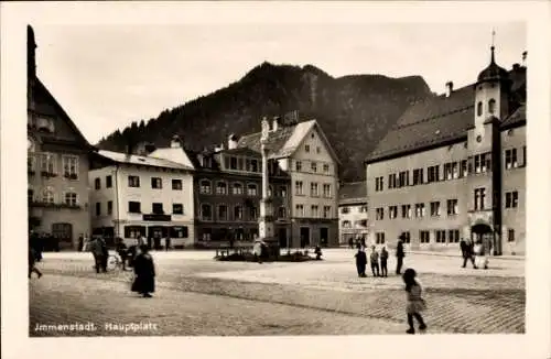 Ak Immenstadt im Allgäu Schwaben, Hauptplatz