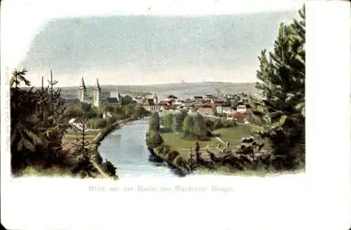 Ak Rochlitz in Sachsen, Blick von der Bastei des Rochlitzer Berges