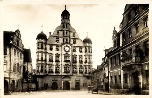 Ak Memmingen in Schwaben, Marktplatz