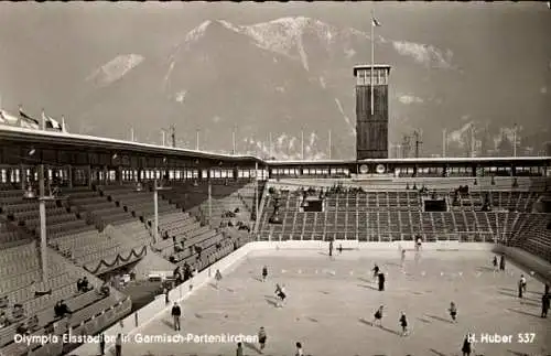 Ak Garmisch Partenkirchen in Oberbayern, Olympia-Eisstadion