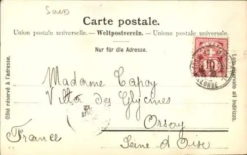 Ak Le Pont Kanton Waadt, Grand Hotel